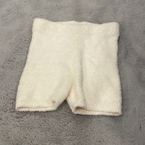 Fuzzy spandex shorts